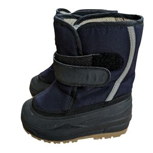 L.L. Bean Toddler Navy and Black Snow Boots